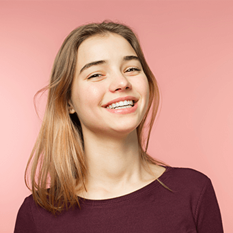 young lady smiling